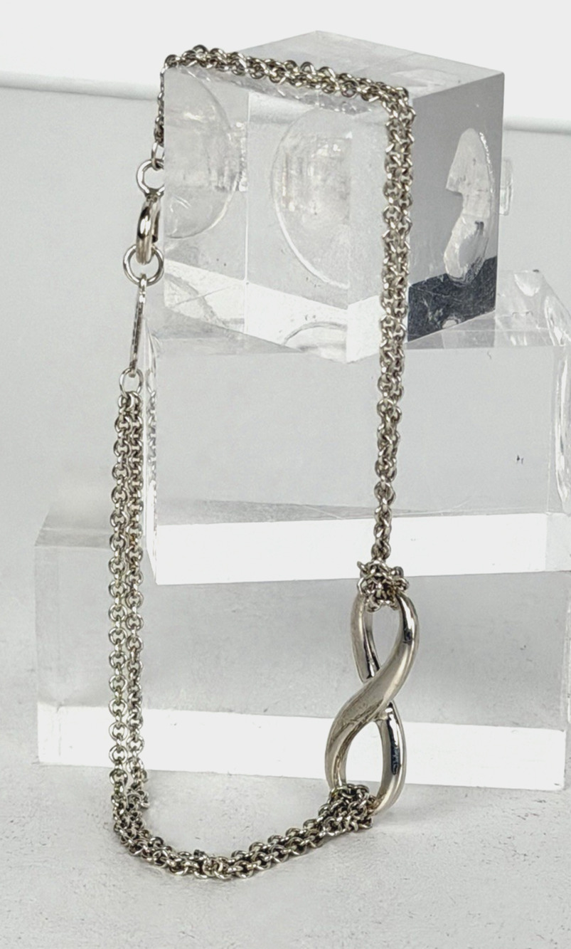 Tiffany & Co. Infinity Double Chain Bracelet in Sterling Silver